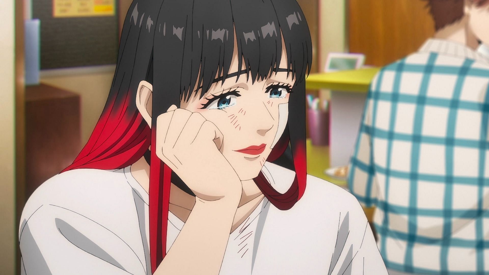 Tsubakino as seen in anime (Image via CloverWorks)